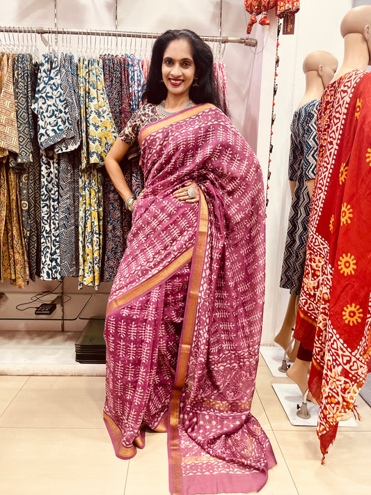 Maheshwari Silk Saree