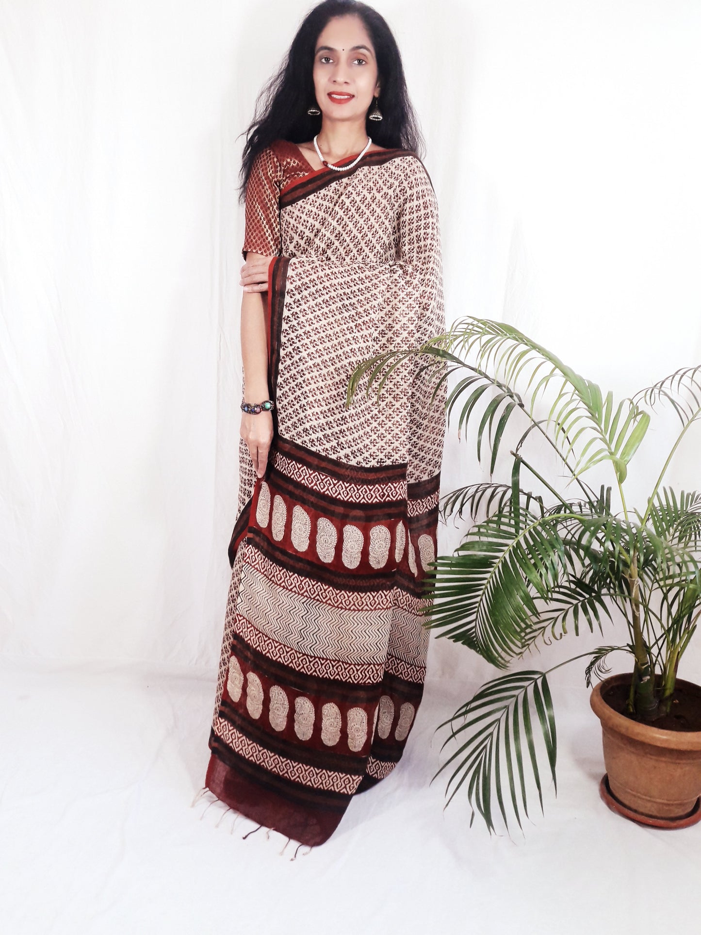 Pure Linen Saree