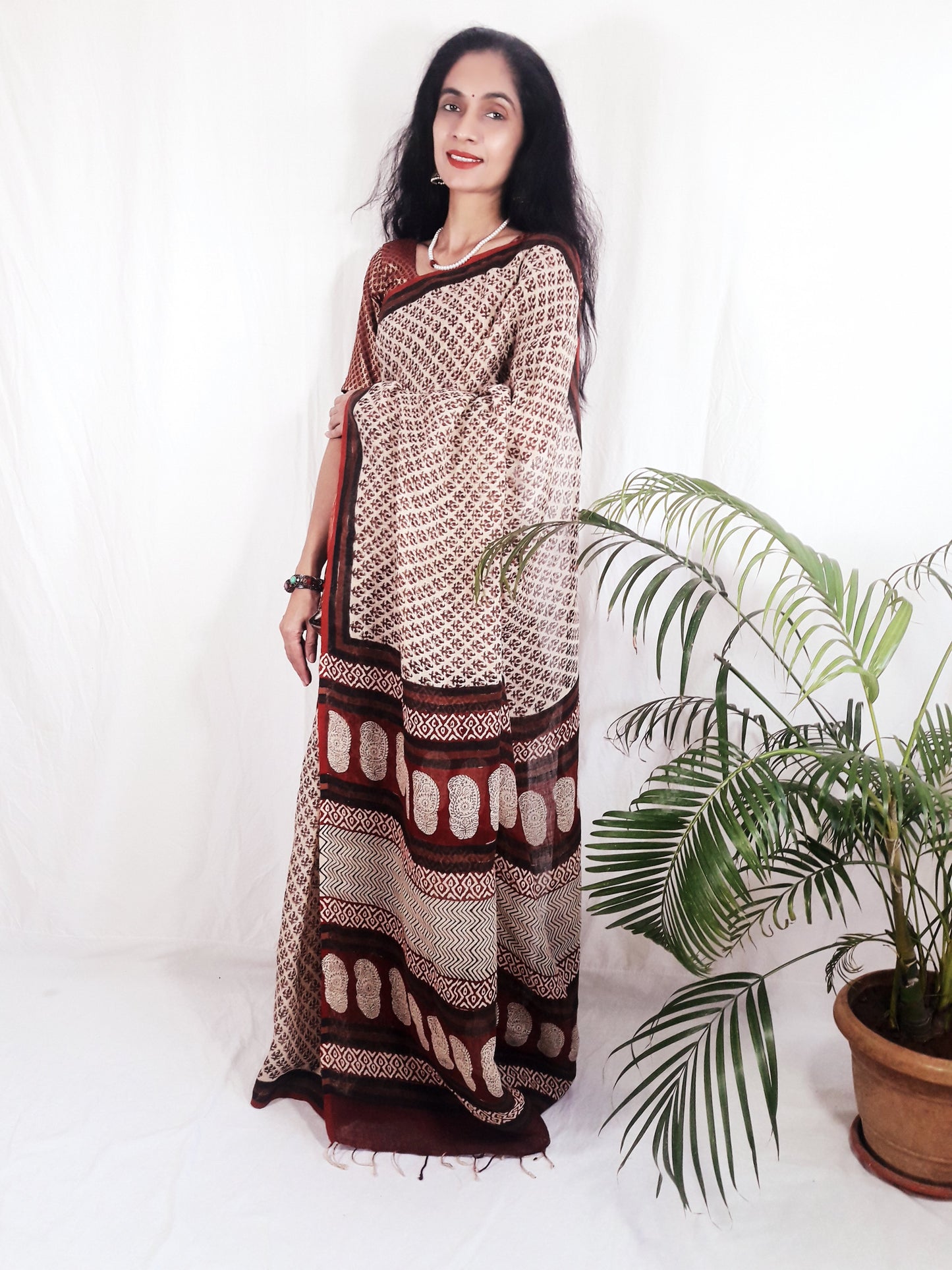 Pure Linen Saree