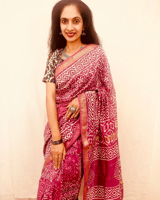 Maheshwari Silk Saree