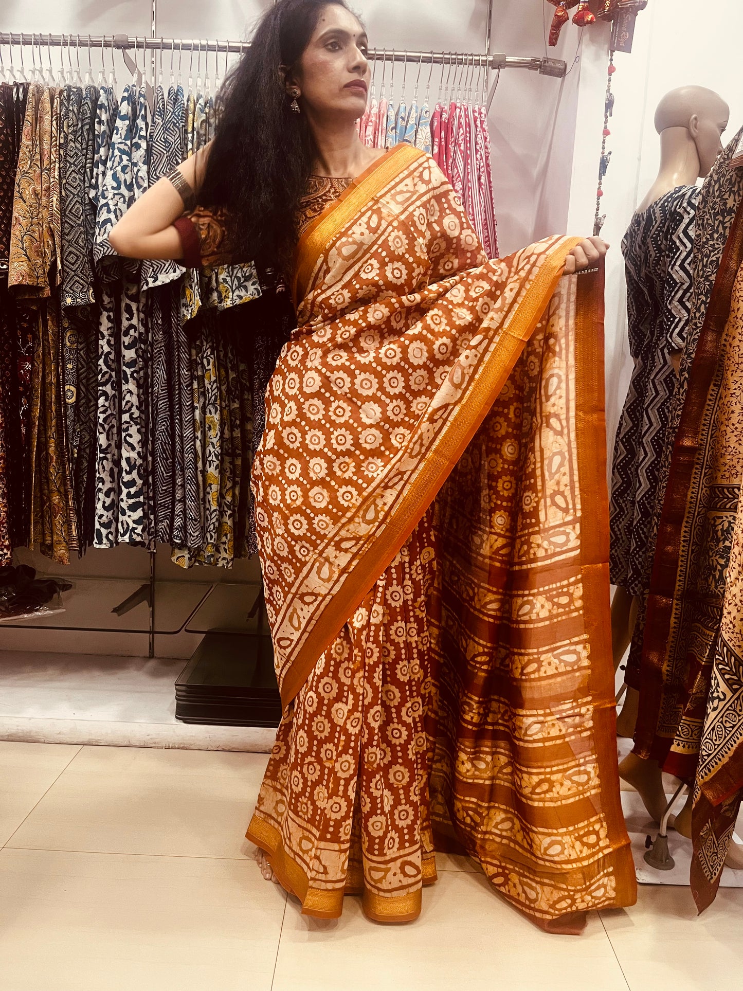 Maheshwari Silk Saree