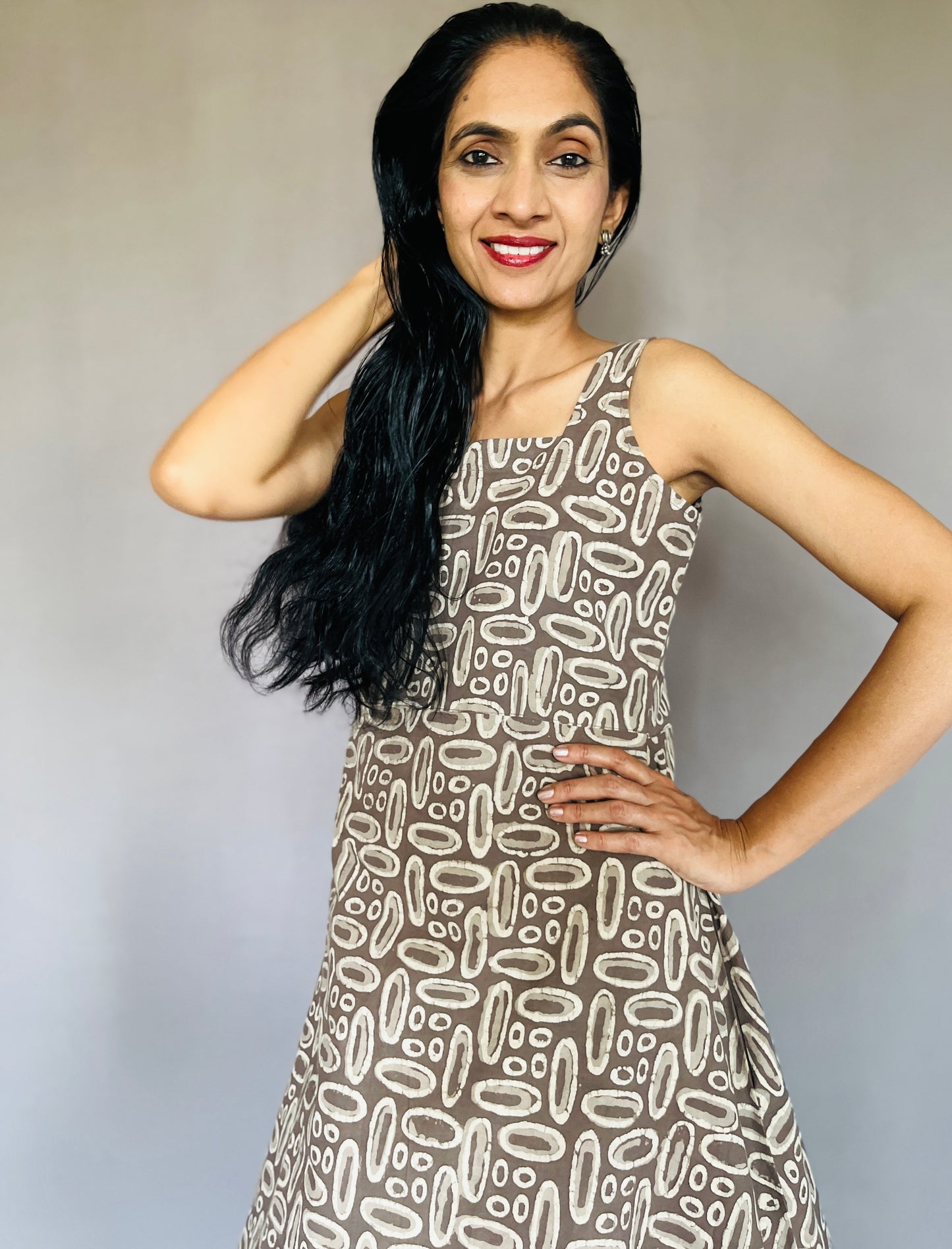 Hand Block Printed Cotton Dress