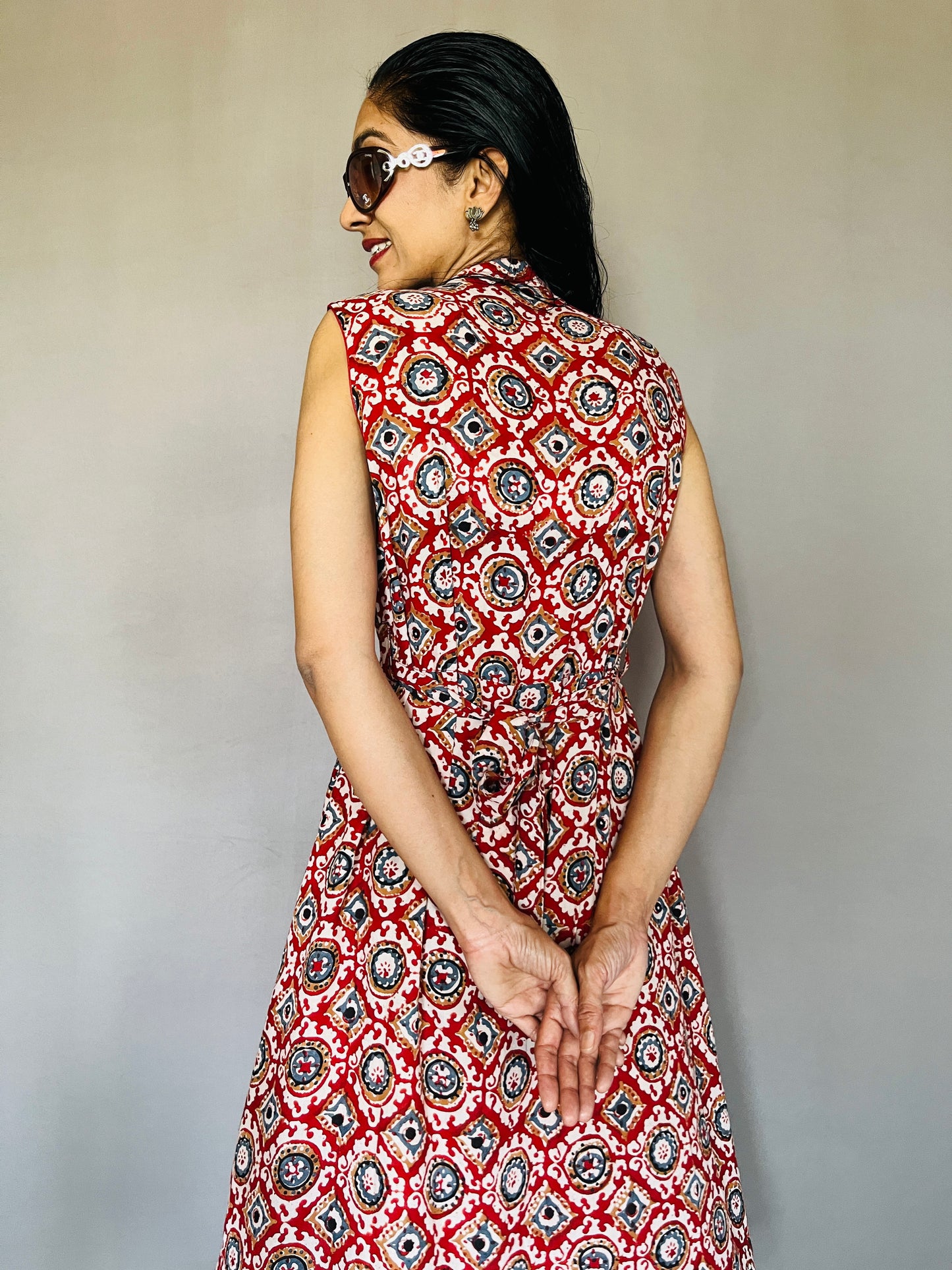 Kalamkari Printed Modal Dress