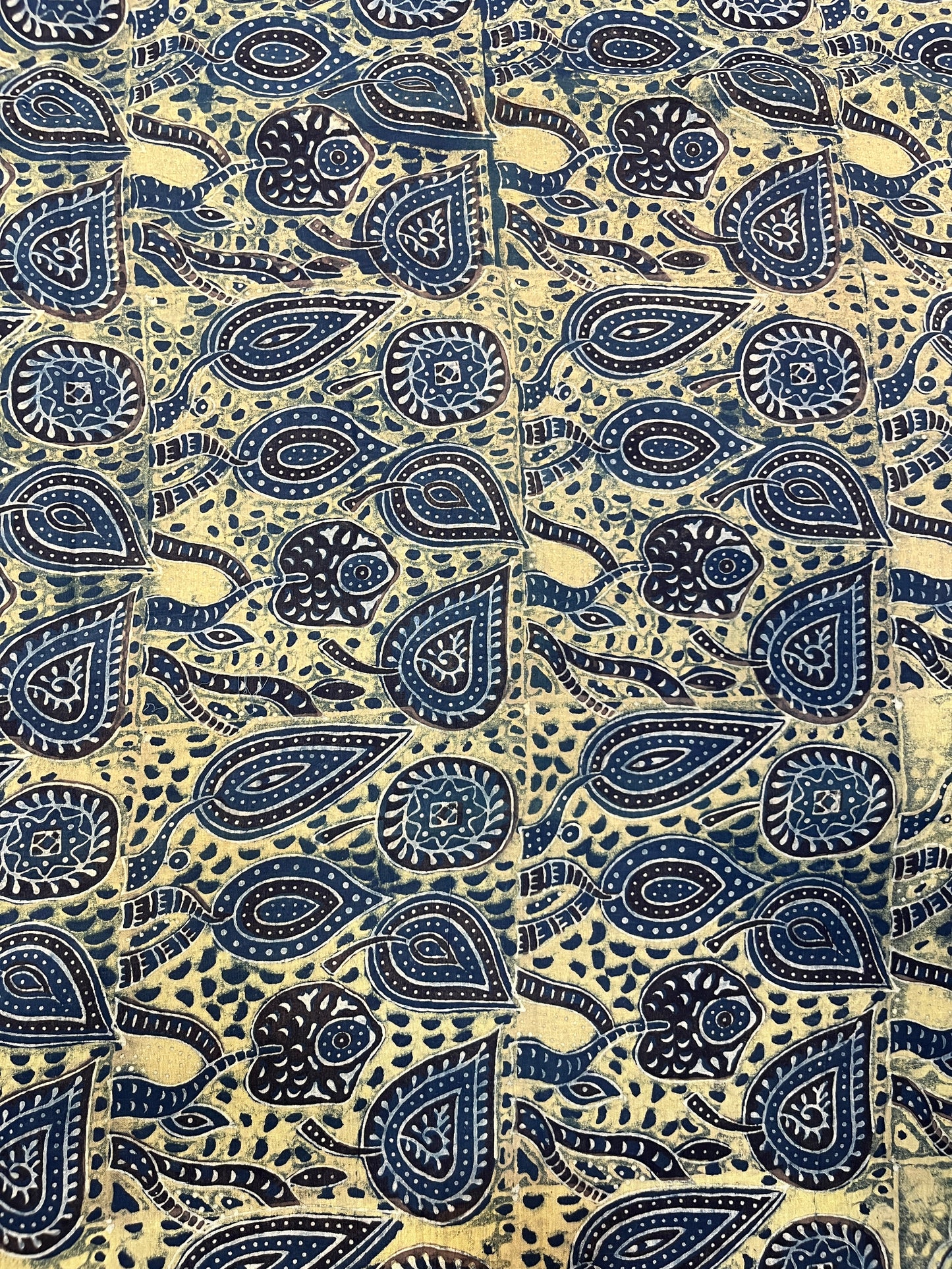 BUTI STYLE AJRAKH HAND BLOCK PRINTED FABRIC