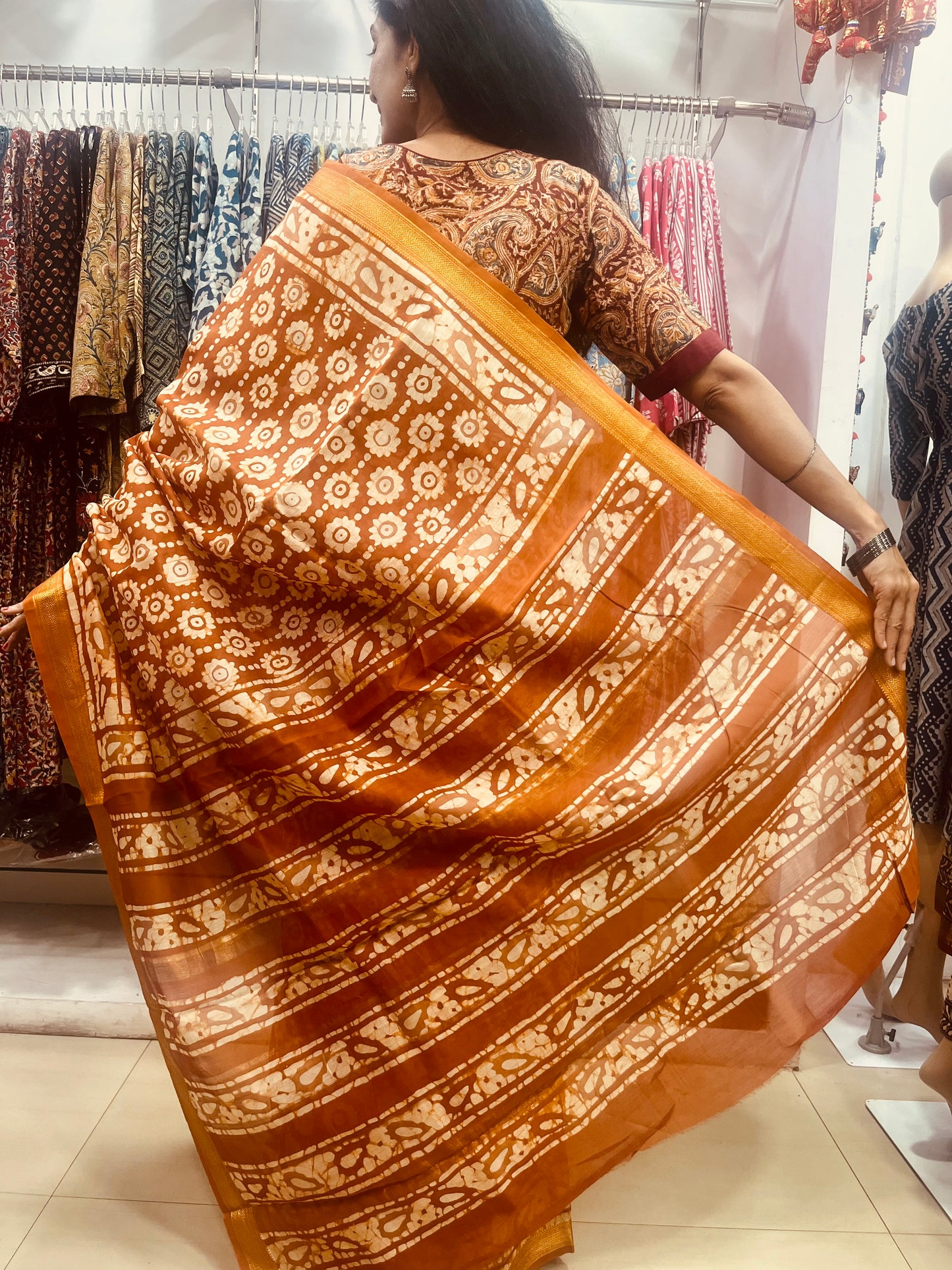 Maheshwari Silk Saree