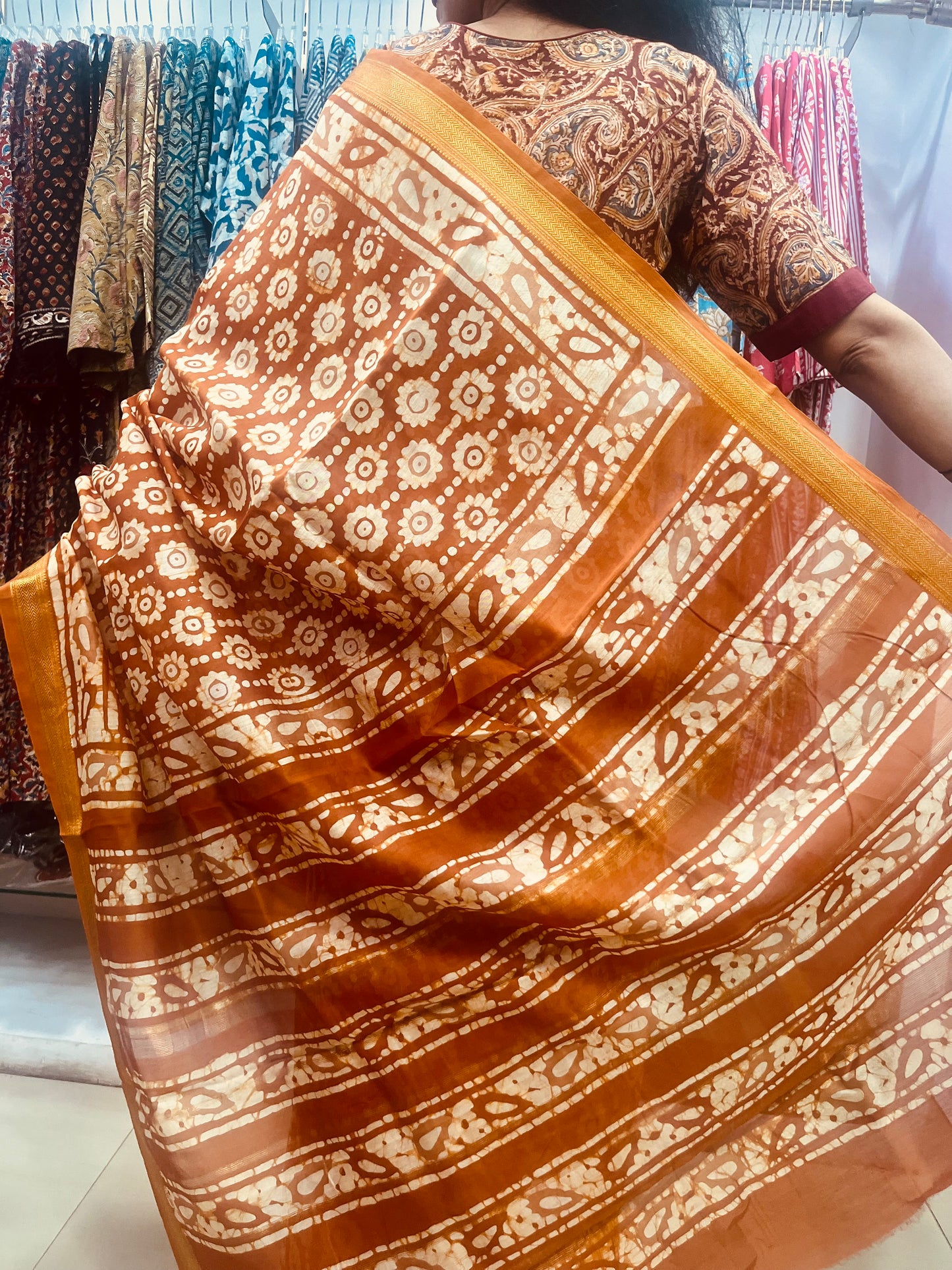 Maheshwari Silk Saree