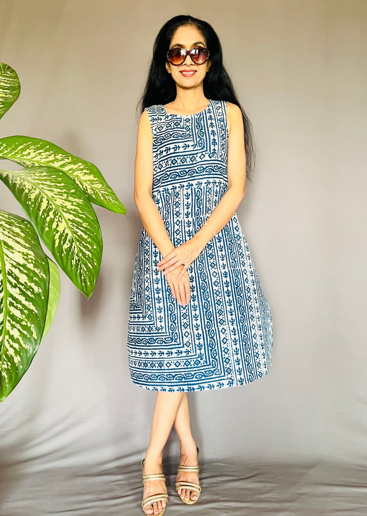 Natural Indigo Dyed Dress