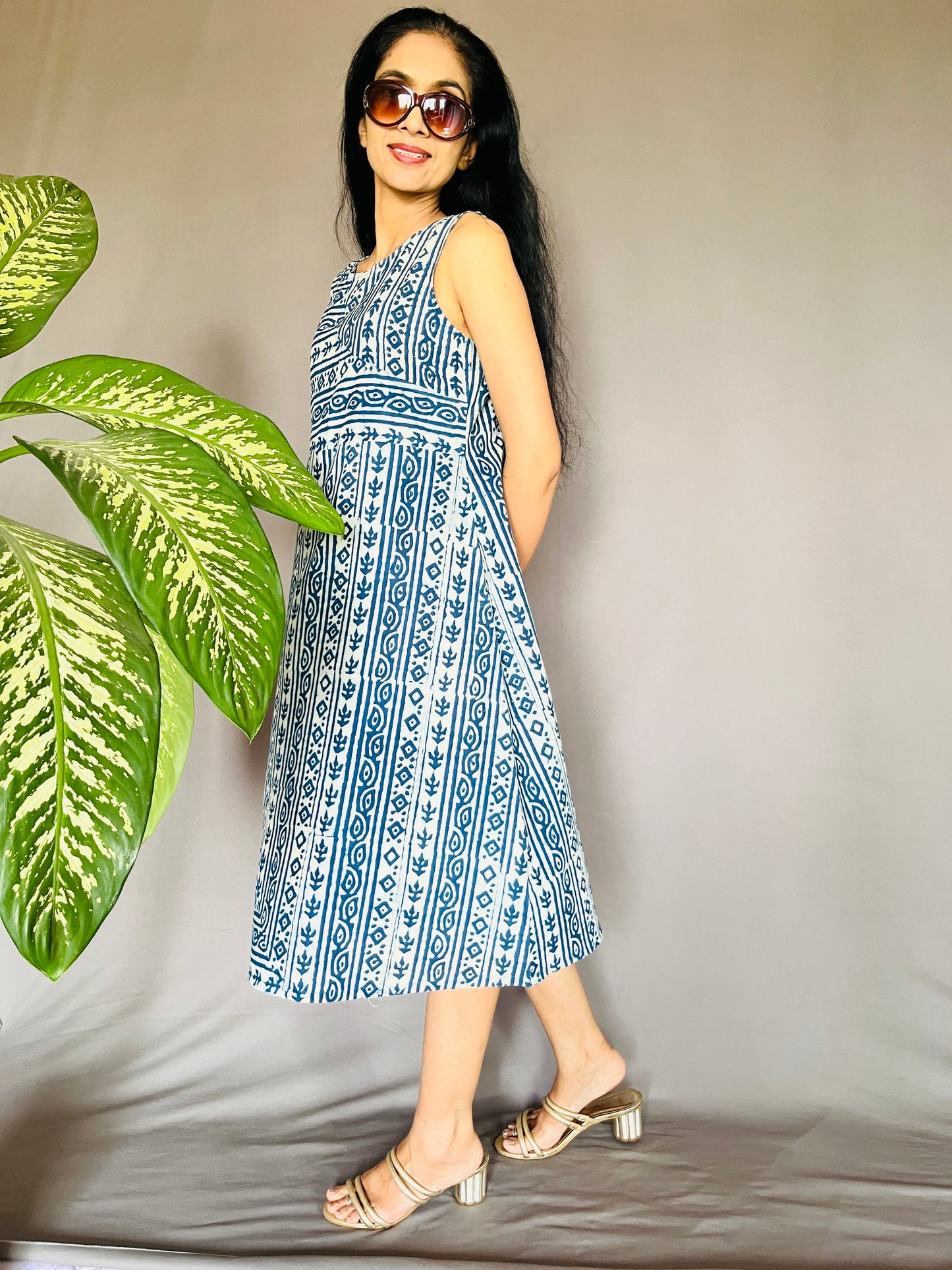 Natural Indigo Dyed Dress