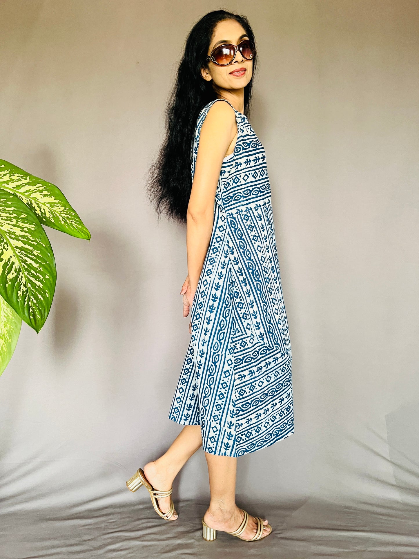 Natural Indigo Dyed Dress