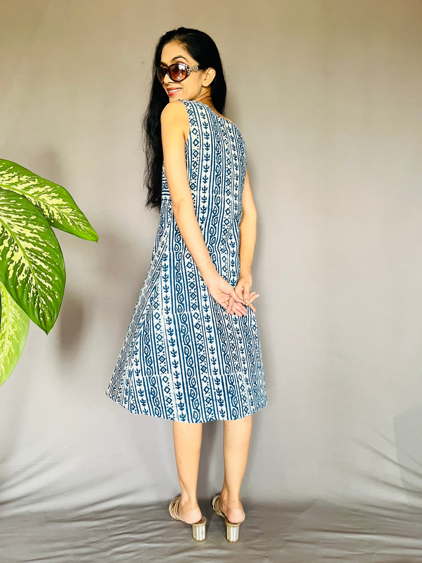 Natural Indigo Dyed Dress