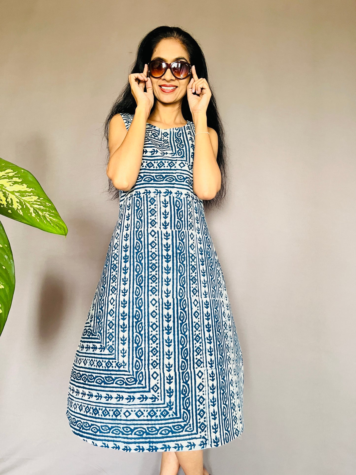 Natural Indigo Dyed Dress