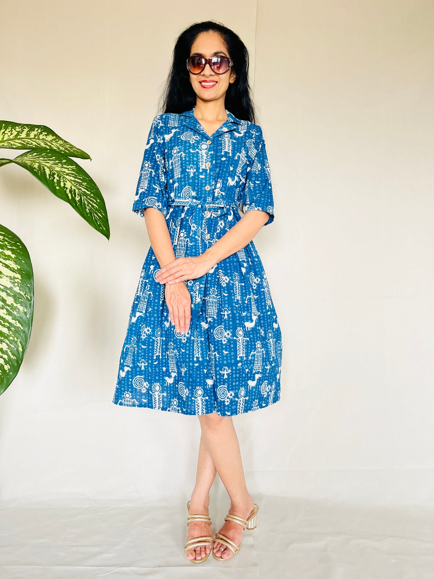 Natural Indigo Dyed Dress