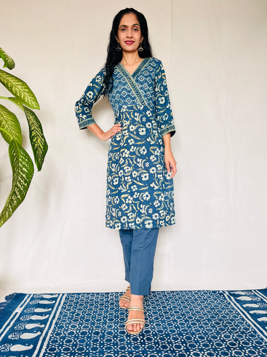 AJRAKH Print Kurti