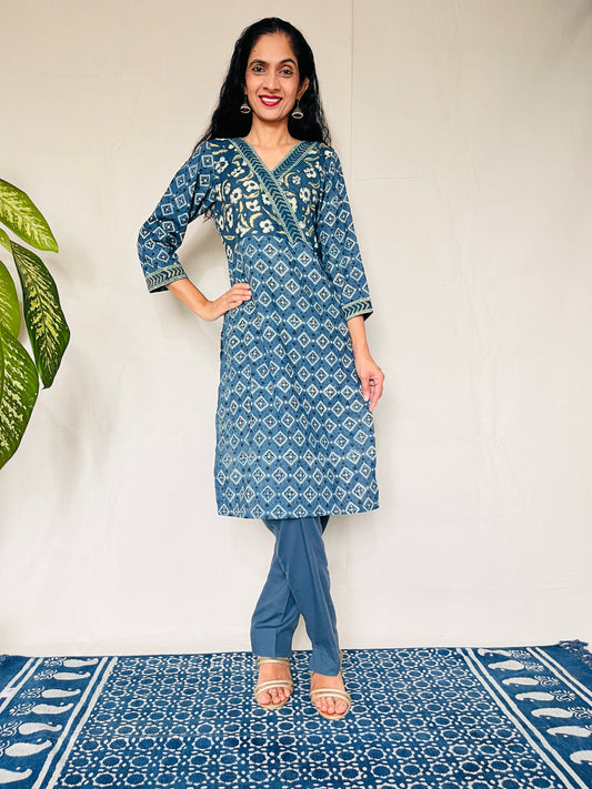 AJRAKH Print Kurti