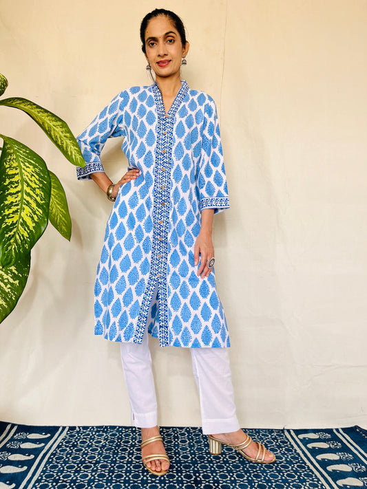 Sanganeri Print Kurti